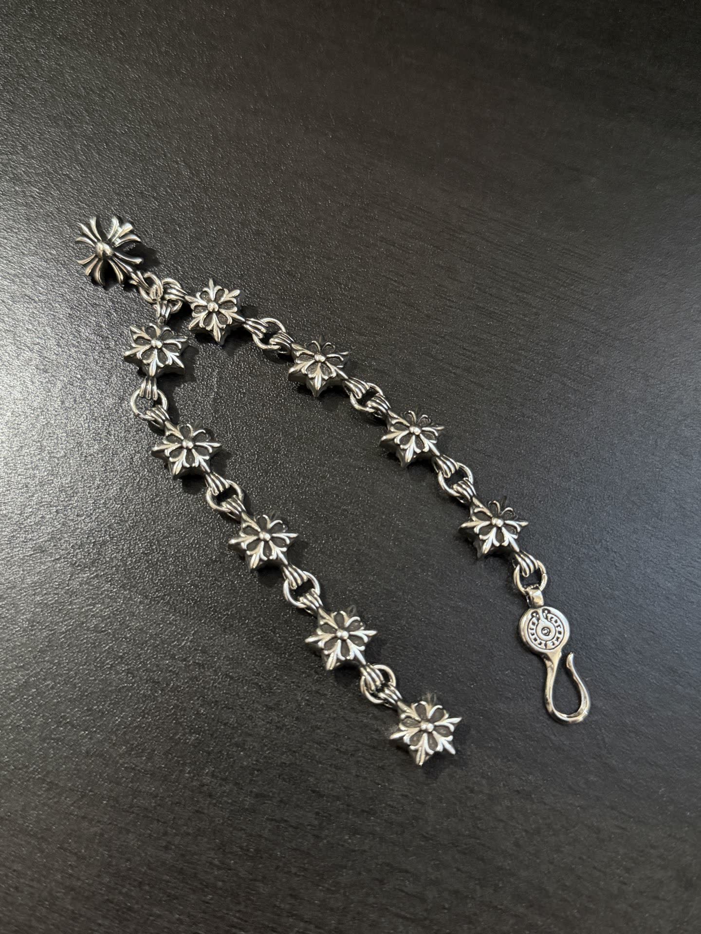 Chrome Hearts Silver Flower Bracelet